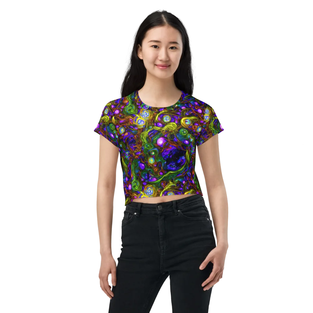 Electric Organica on Crop Tee — Front