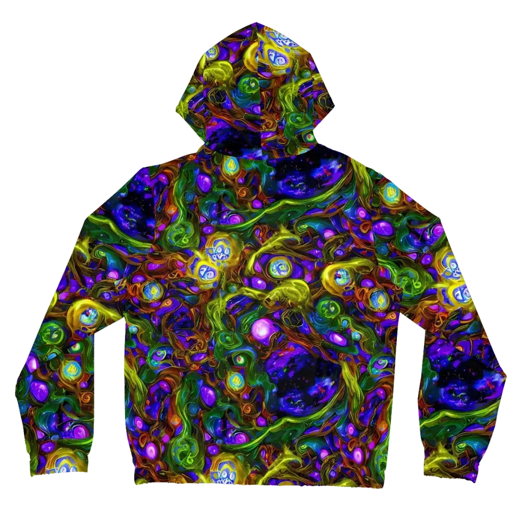 Electric Organica on Women's Full-Zip Hoodie — Back