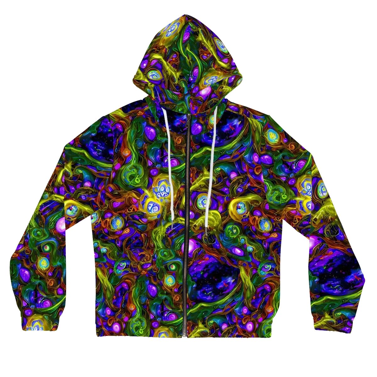 Electric Organica on Women's Full-Zip Hoodie — Front