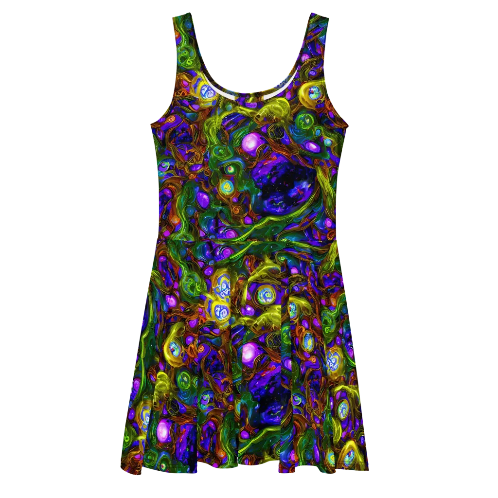 Electric Organica on Skater Dress — Front