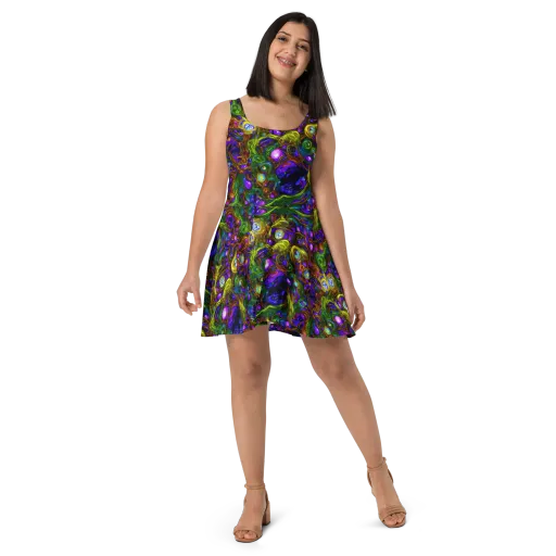 Electric Organica on a Skater Dress