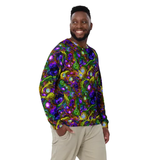 Electric Organica on a Sweatshirt