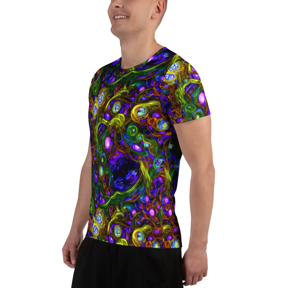 Electric Organica on Men's Athletic T-Shirt — Left