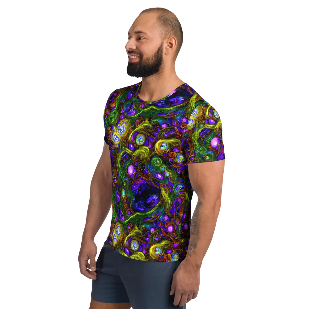 Electric Organica on Men's Athletic T-Shirt — Left
