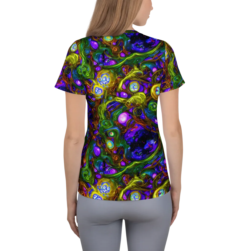 Electric Organica on Women's Athletic T-Shirt — Back