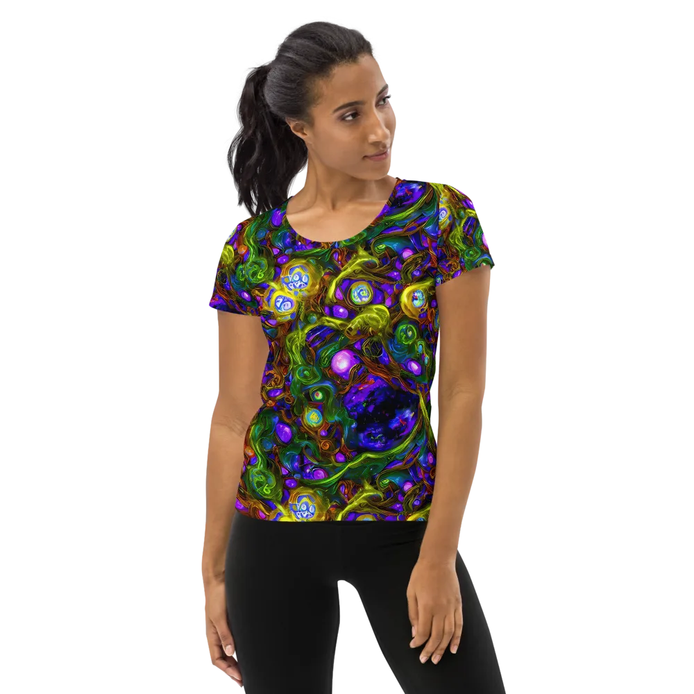 Electric Organica on Women's Athletic T-Shirt — Front
