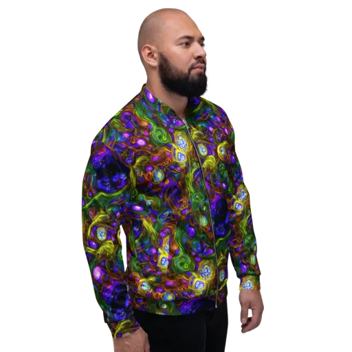 Electric Organica on a Bomber Jacket