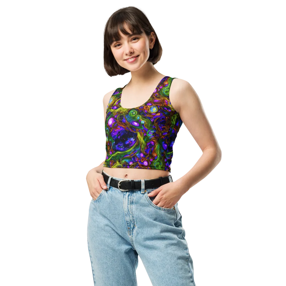Electric Organica on Crop Top — Front