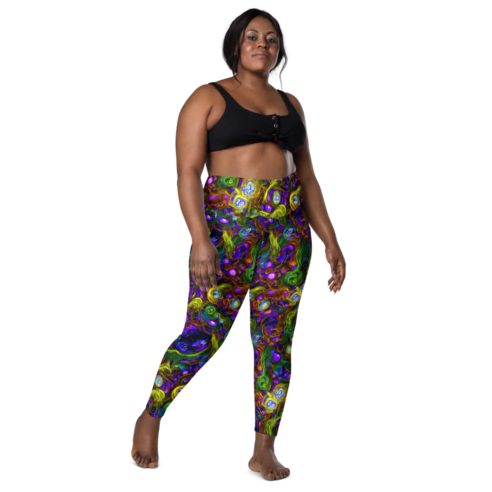 Electric Organica on Leggings with Pockets — Front