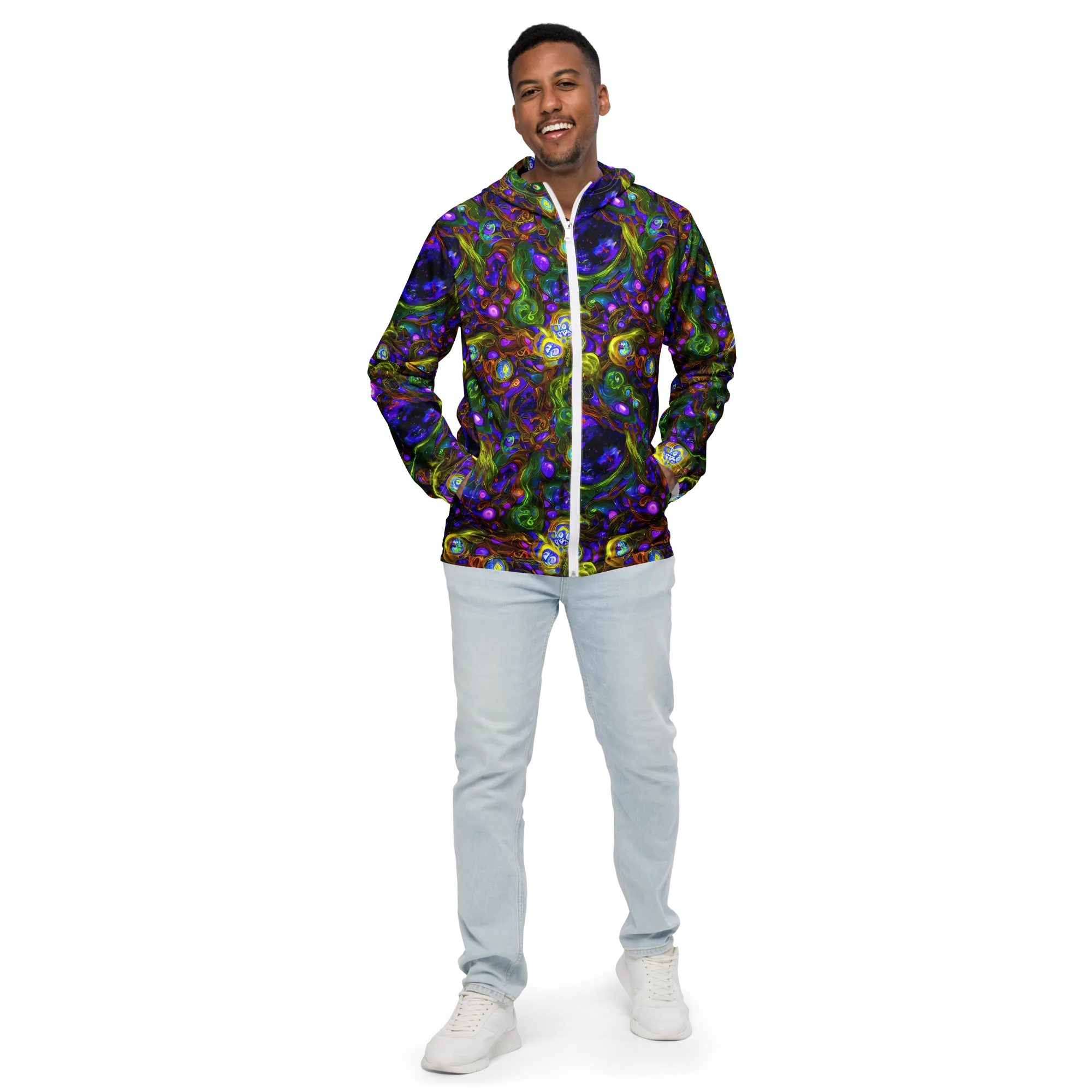 Electric Organica on Men's Windbreaker — Front