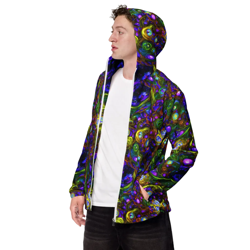 Electric Organica on Men's Windbreaker — Left Front