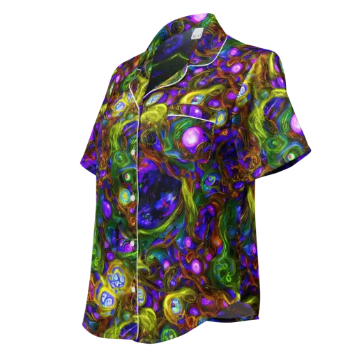 Electric Organica on a Women's Short Sleeve Pajama Top