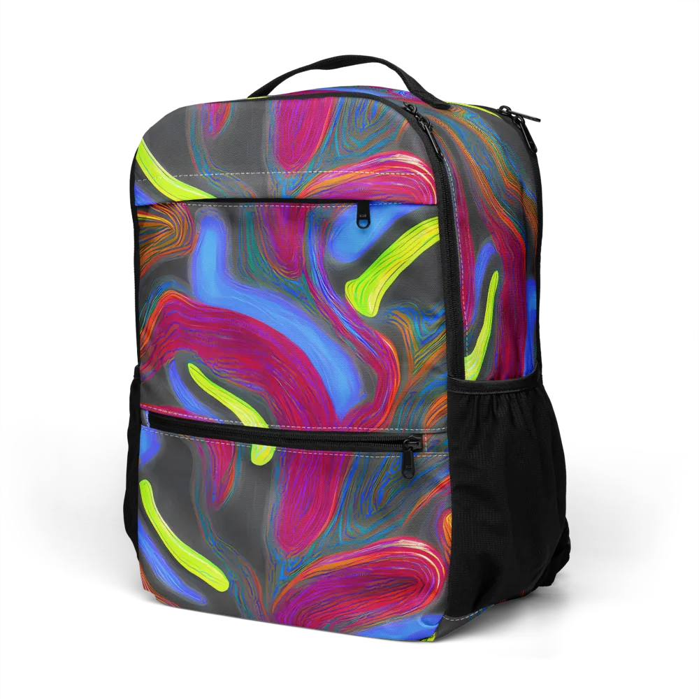 Electric Rivers on Utility Backpack — Left Front