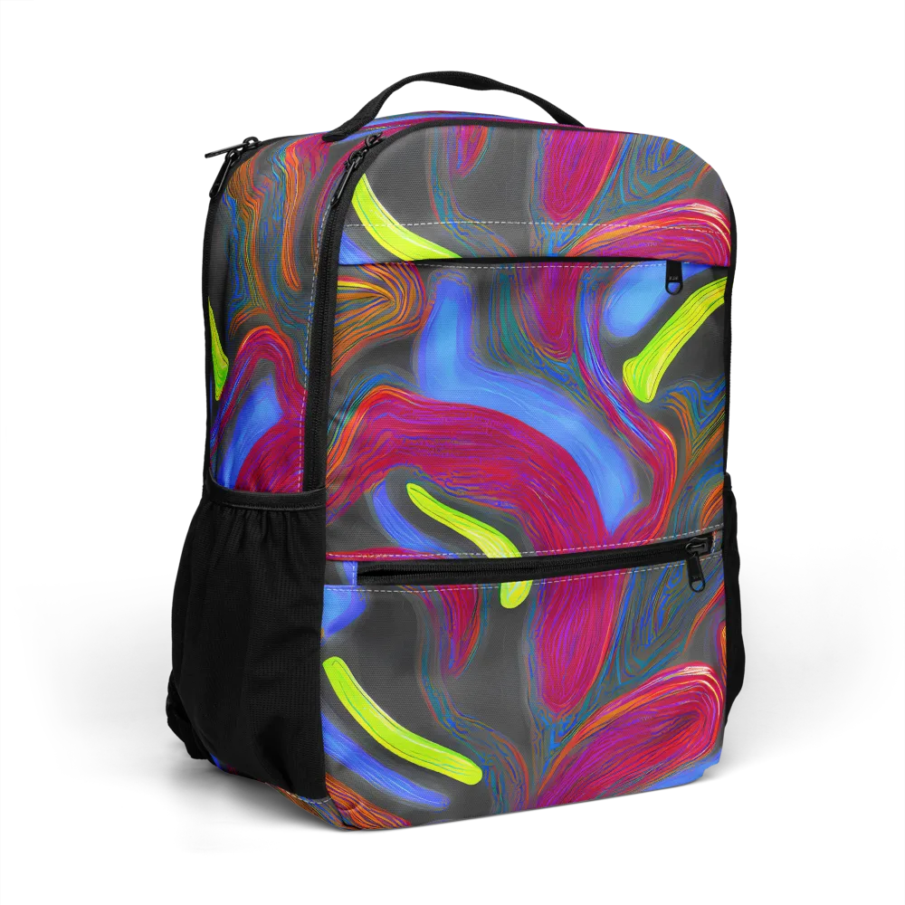 Electric Rivers on Utility Backpack — Right Front