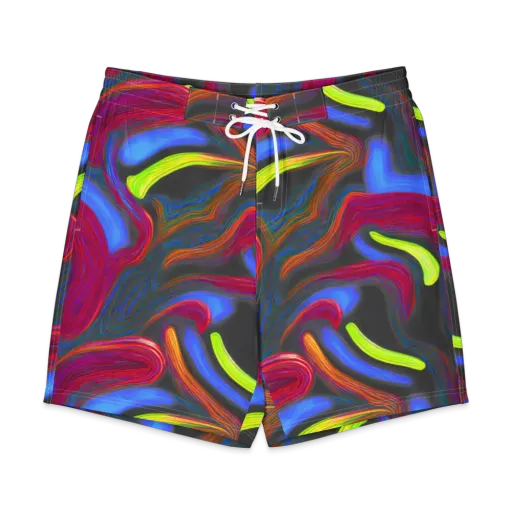 Electric Rivers on a Men's Board Shorts