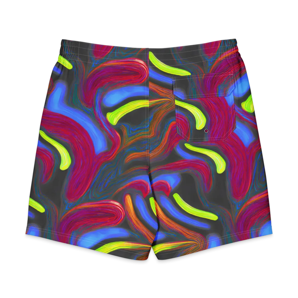 Electric Rivers on Men's Board Shorts — Back
