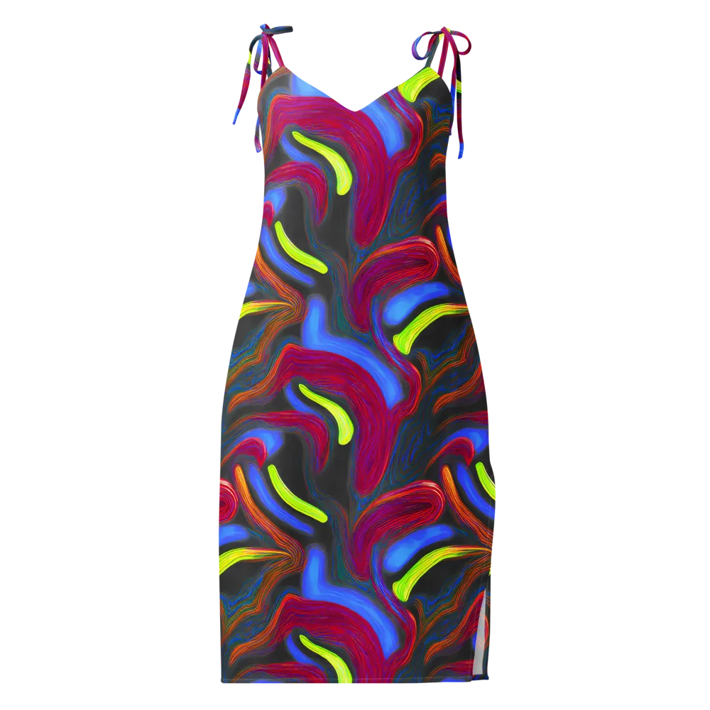 Electric Rivers on Slip Dress — Front