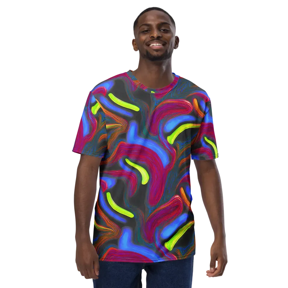 Electric Rivers on Men's Crew Neck T-Shirt — Front
