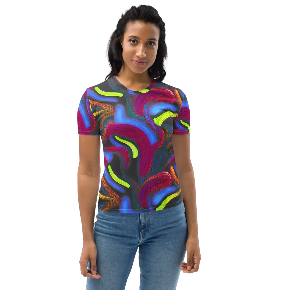 Electric Rivers on Women's Crew Neck T-Shirt — Front