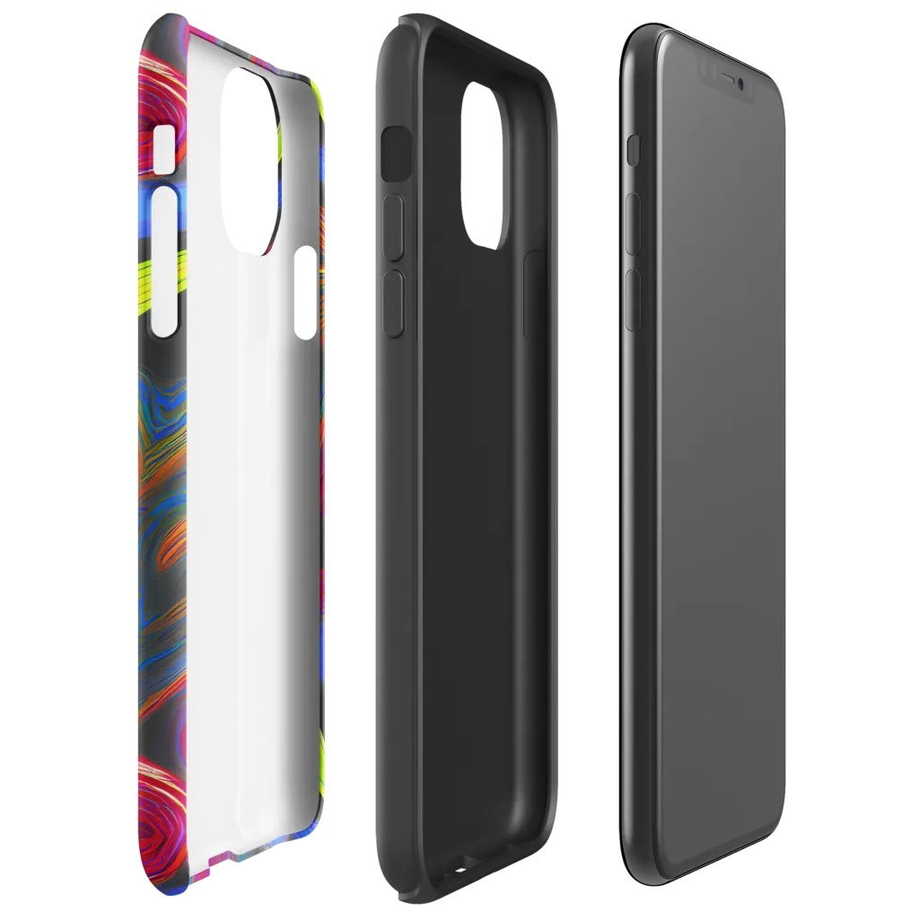 Electric Rivers on Tough Case for iPhone® — Right