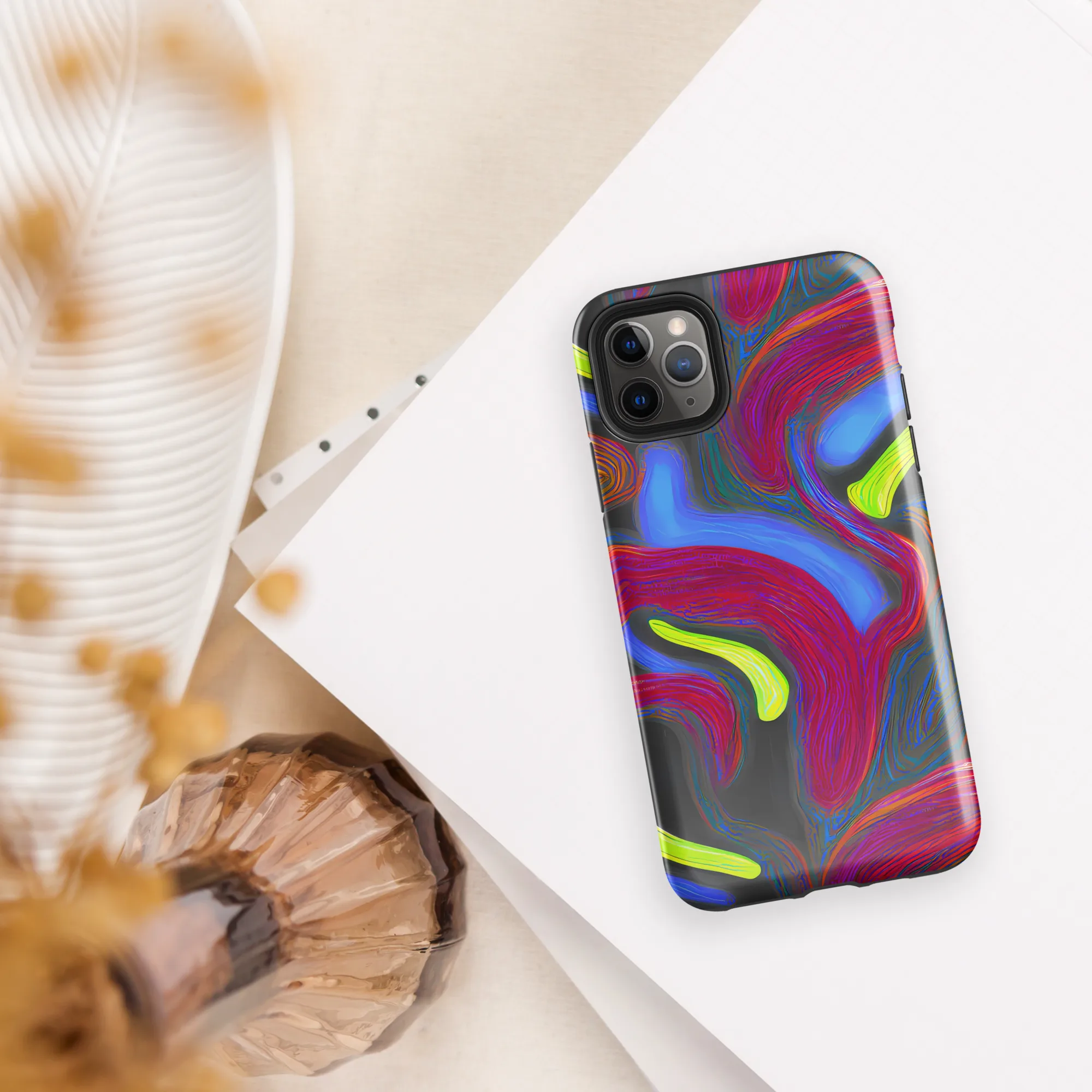 Electric Rivers on Tough Case for iPhone® — Front