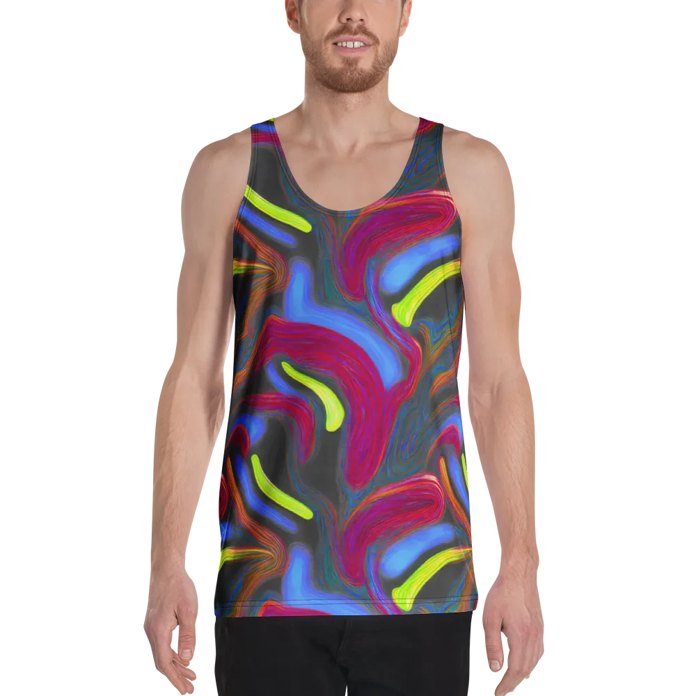 Electric Rivers on Men's Tank Top — Front
