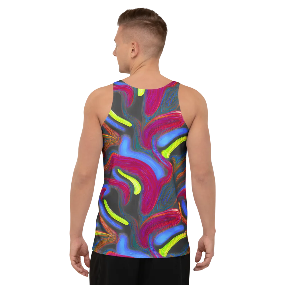 Electric Rivers on Men's Tank Top — Back