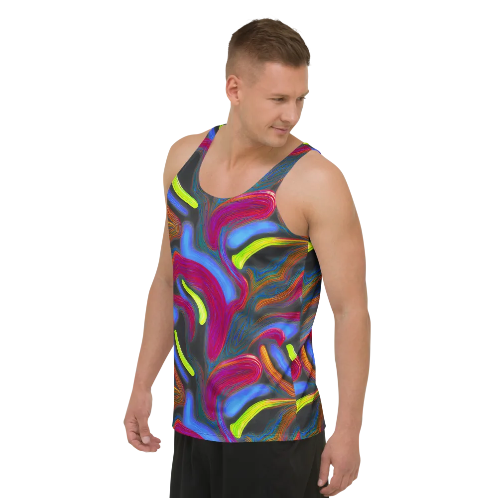 Electric Rivers on Men's Tank Top — Left Front