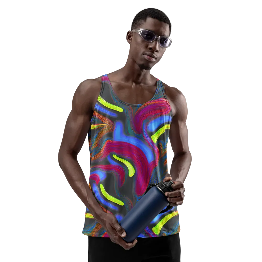 Electric Rivers on Men's Tank Top — Front