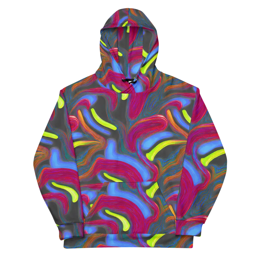 Electric Rivers on Cotton Hoodie — Front