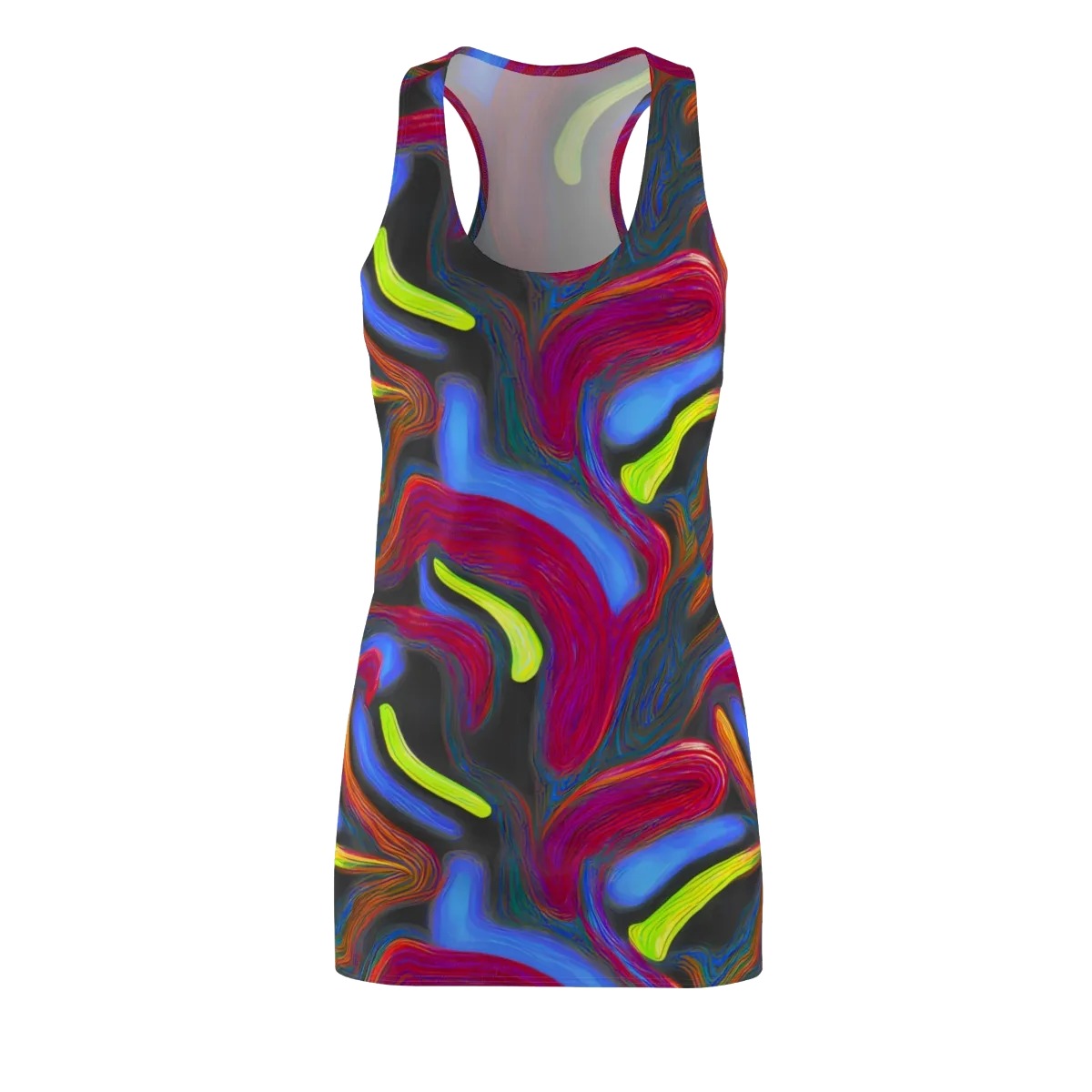 Electric Rivers on Racerback Dress — Front