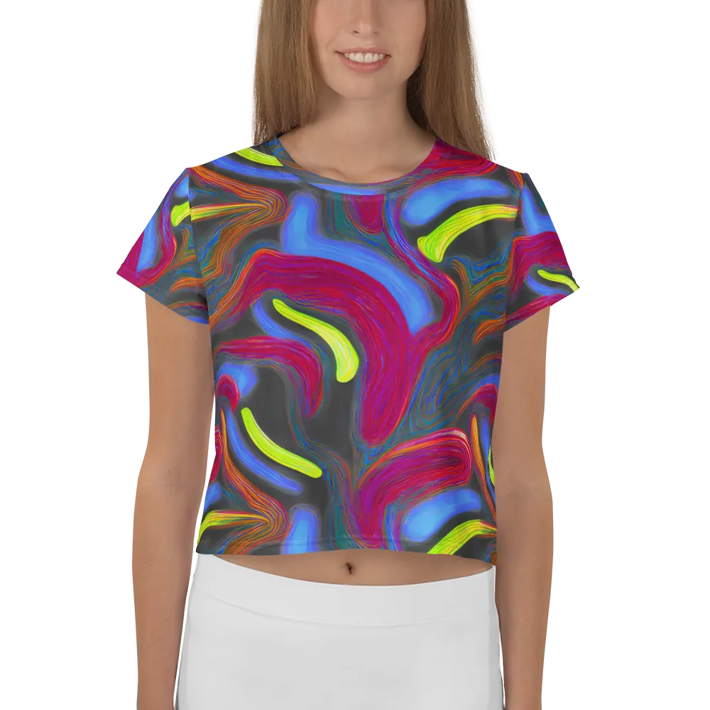 Electric Rivers on Crop Tee — Front