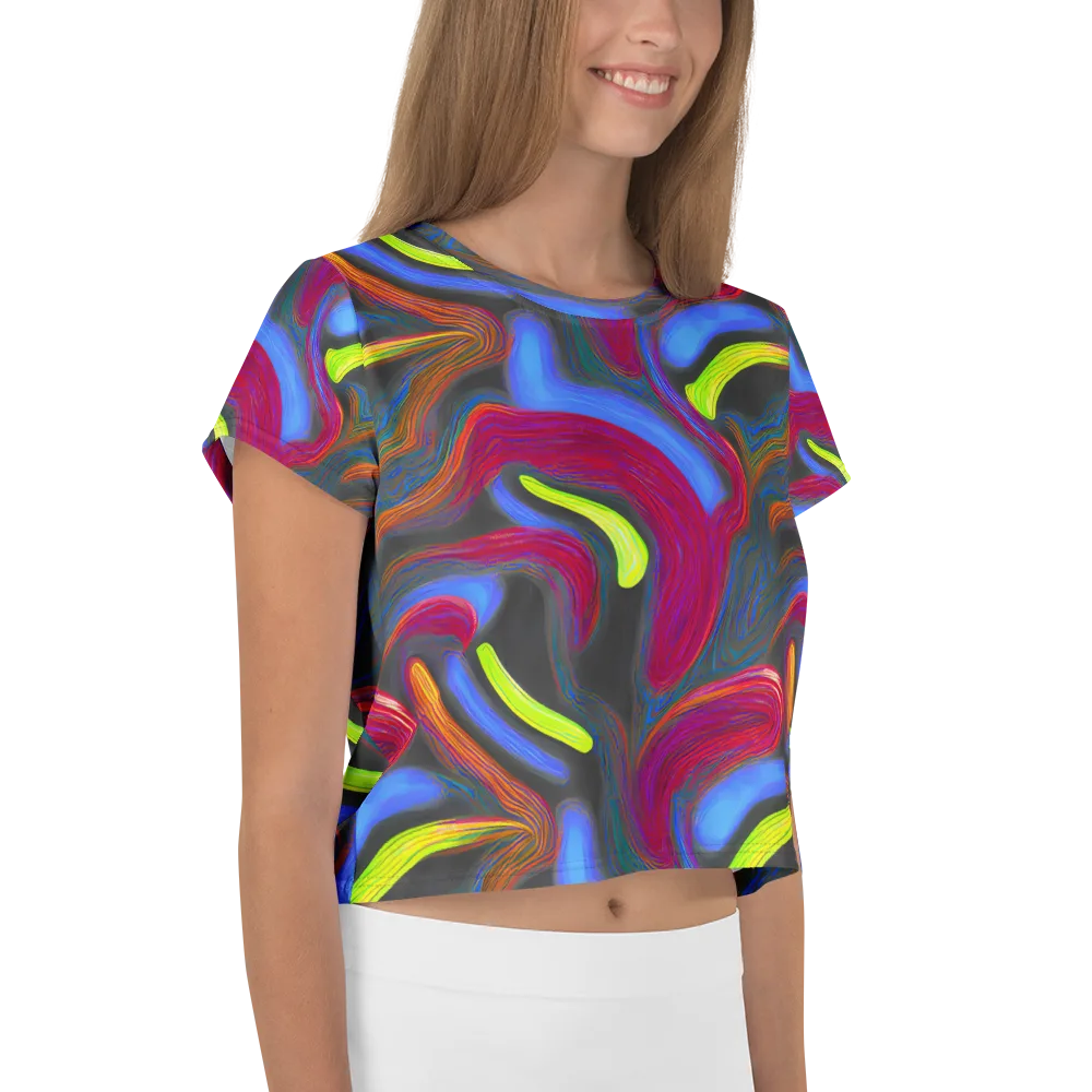 Electric Rivers on Crop Tee — Right