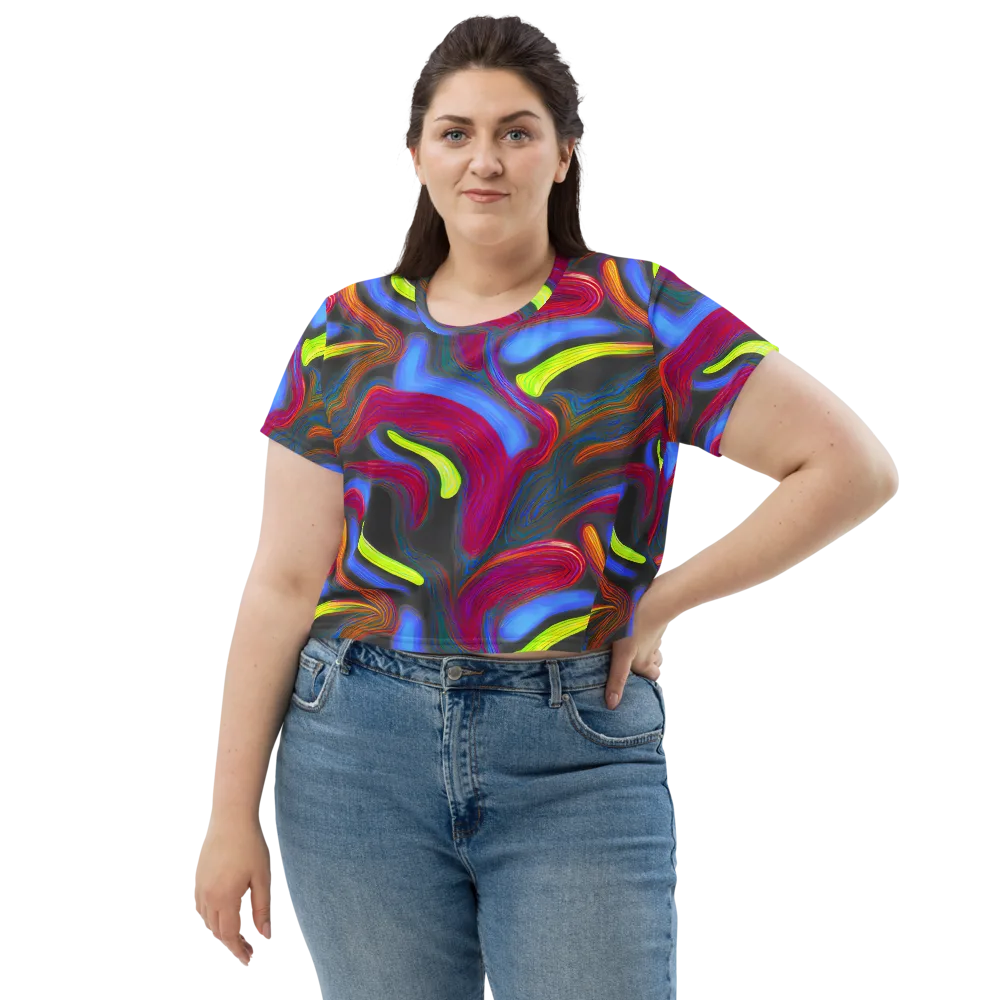 Electric Rivers on Crop Tee — Front