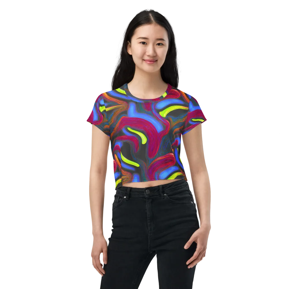 Electric Rivers on Crop Tee — Front