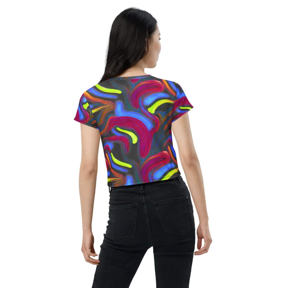 Electric Rivers on Crop Tee — Back