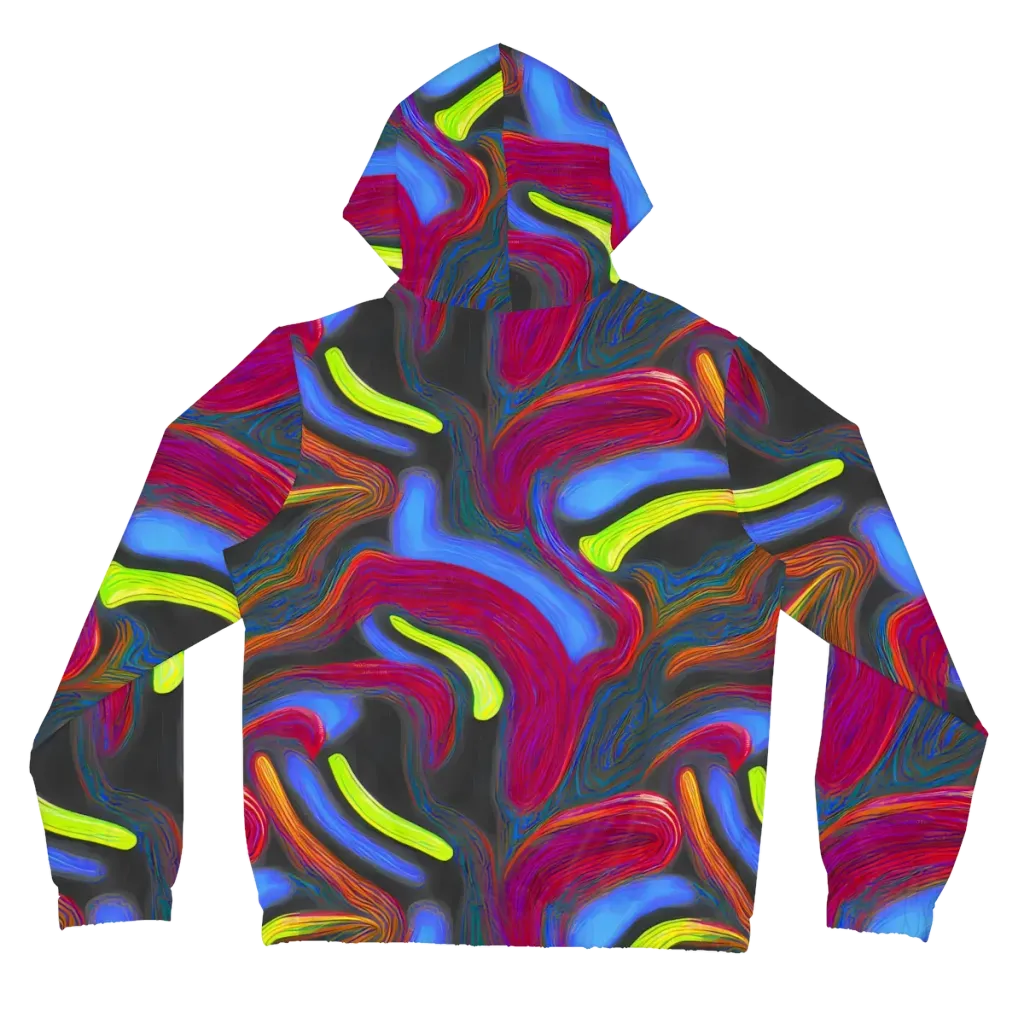 Electric Rivers on Women's Full-Zip Hoodie — Back
