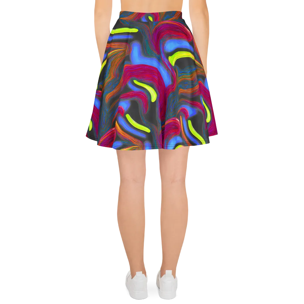 Electric Rivers on Skater Skirt — Back