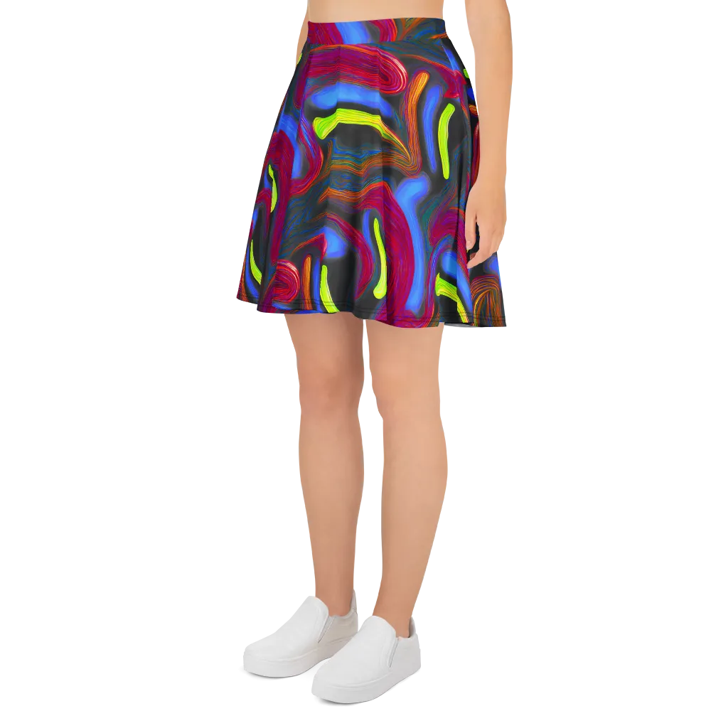 Electric Rivers on Skater Skirt — Left