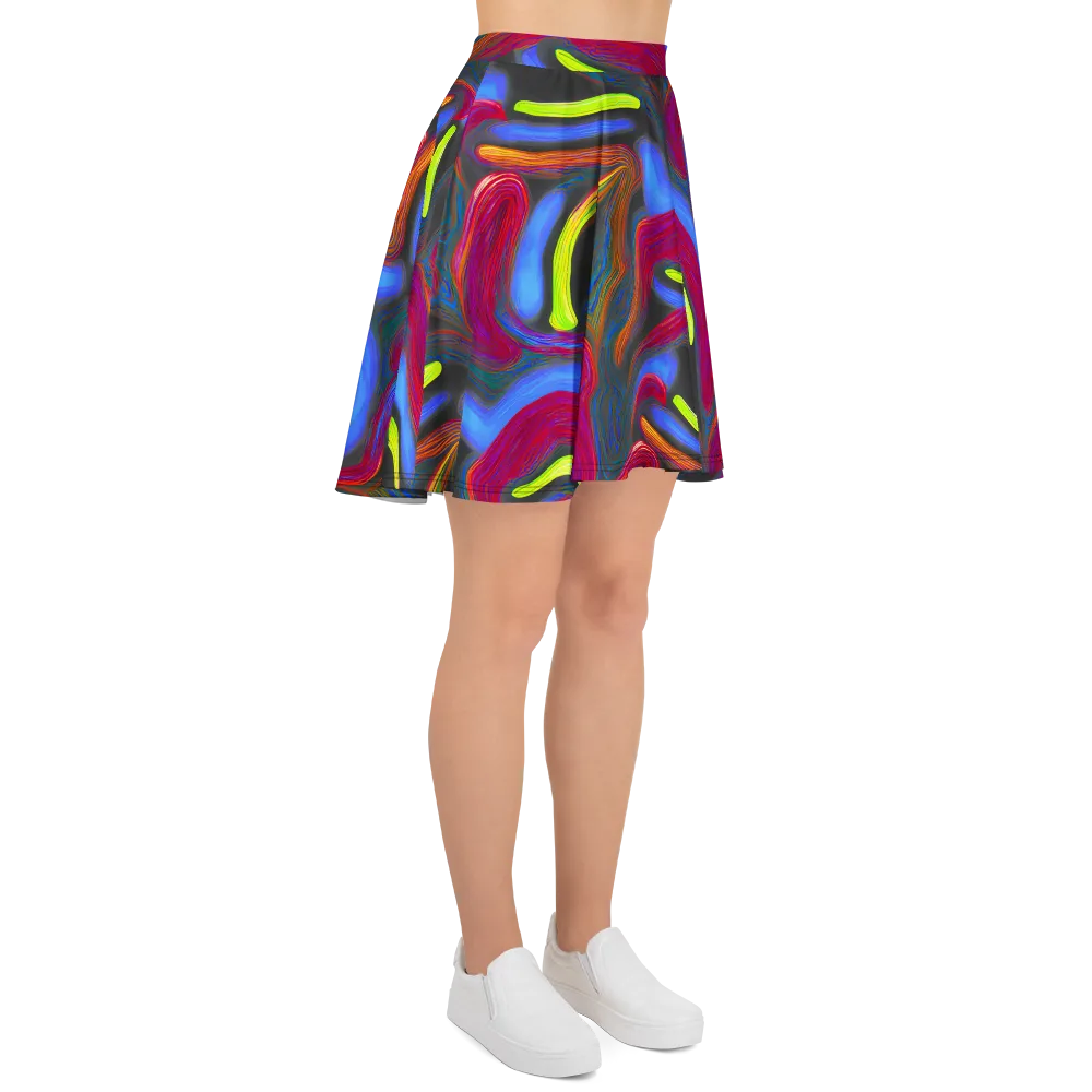 Electric Rivers on Skater Skirt — Right