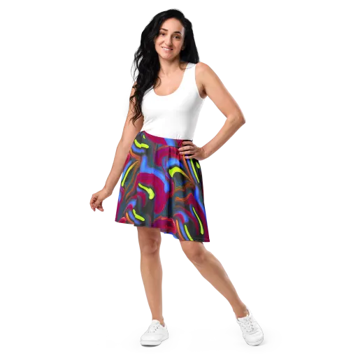 Electric Rivers on a Skater Skirt