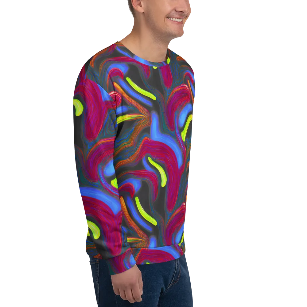 Electric Rivers on Sweatshirt — Right Front