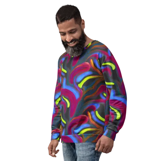Electric Rivers on a Sweatshirt