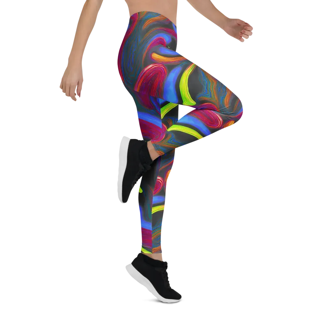 Electric Rivers on Leggings — Right