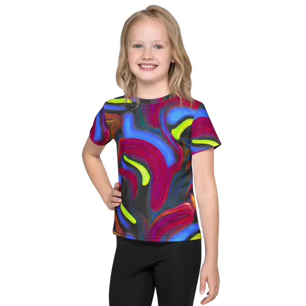 Electric Rivers on Kids Crew Neck T-Shirt — Front