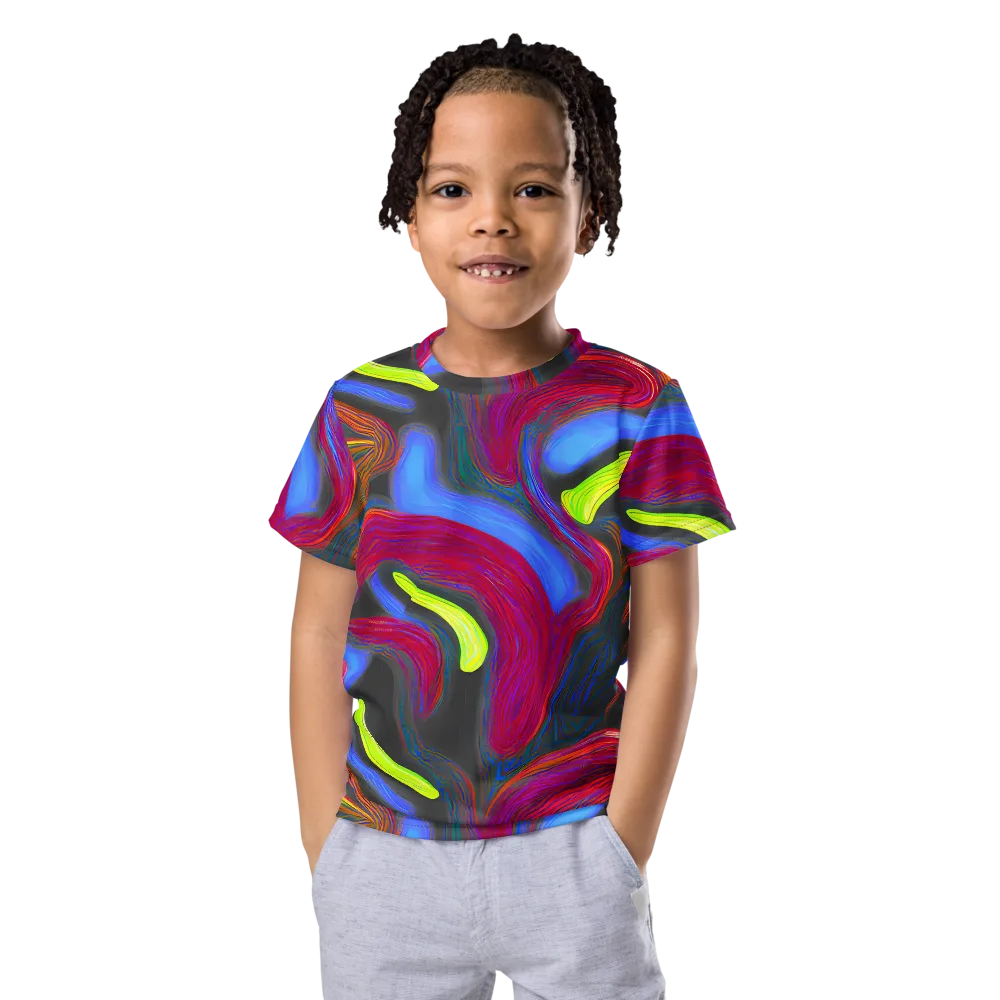 Electric Rivers on Kids Crew Neck T-Shirt — Front