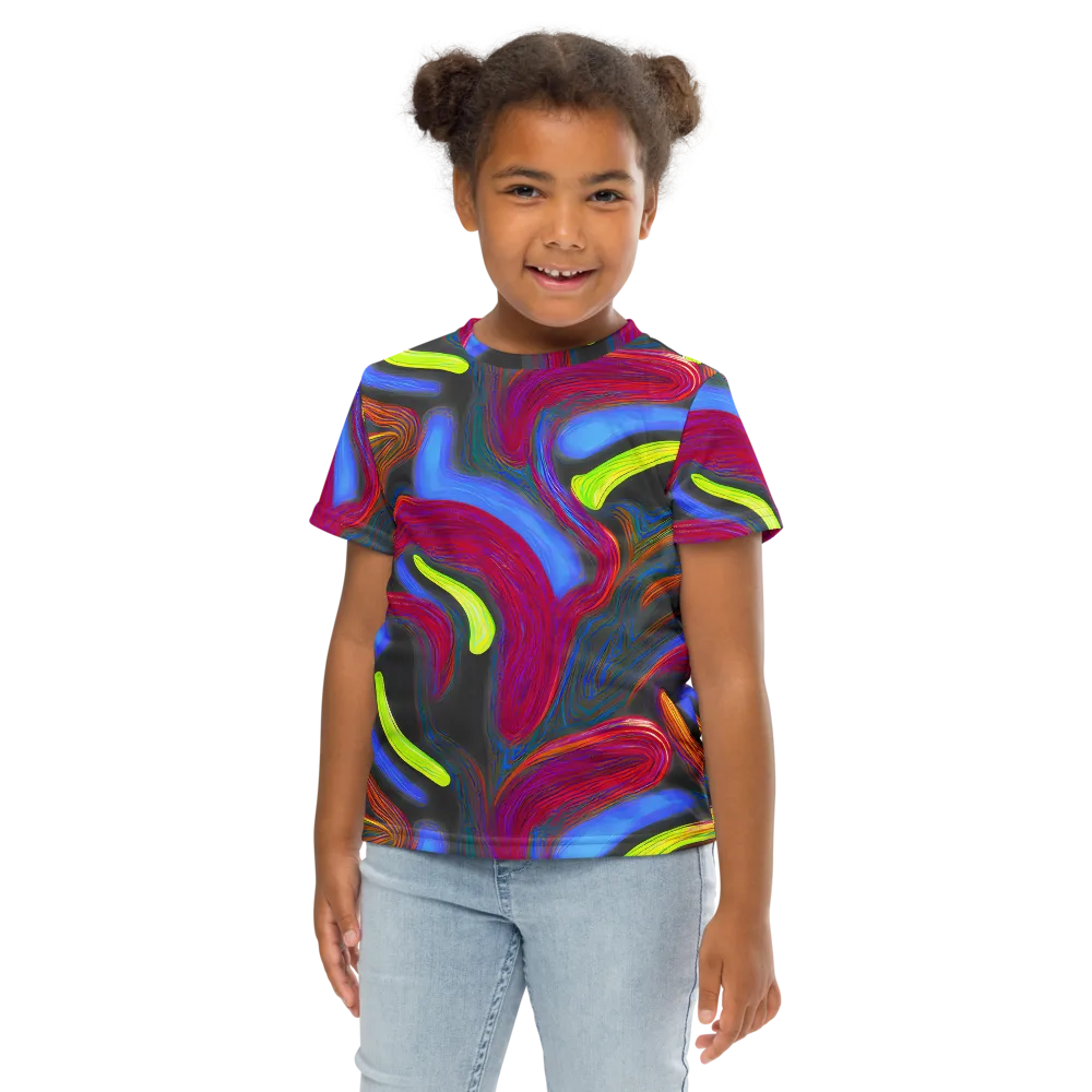 Electric Rivers on Kids Crew Neck T-Shirt — Front