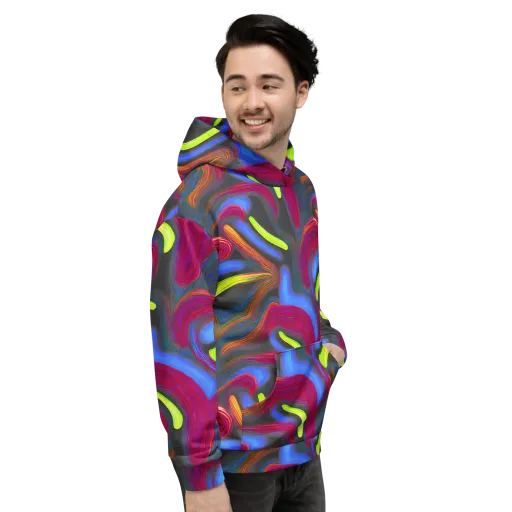 Electric Rivers on a Hoodie