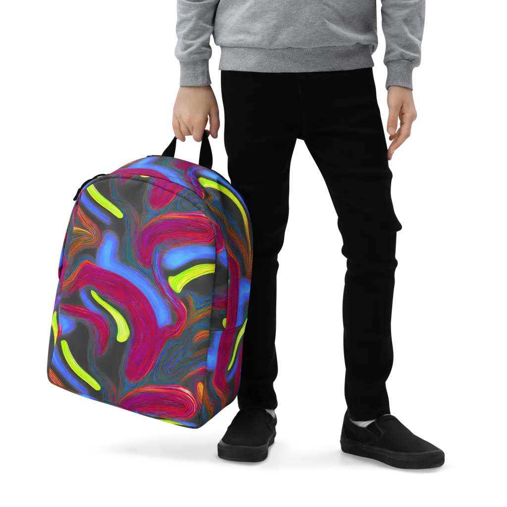 Electric Rivers on Minimalist Backpack — Zoomed-in