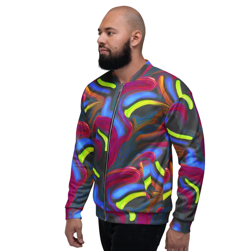 Electric Rivers on Bomber Jacket — Left